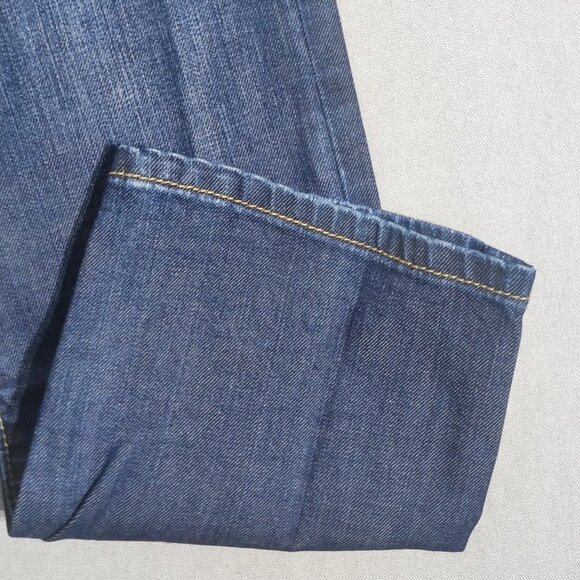 LOFT Ann Taylor Jeans women's size 4 P curvy straight ink blue colour - Picture 9 of 14